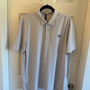 Adidas Men's Striped Golf Polo